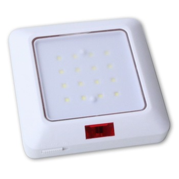 Lampa 16 LED-uri, alb rece cu telecomanda, baterii Lampa 16 LED-uri, alb rece cu telecomanda, baterii