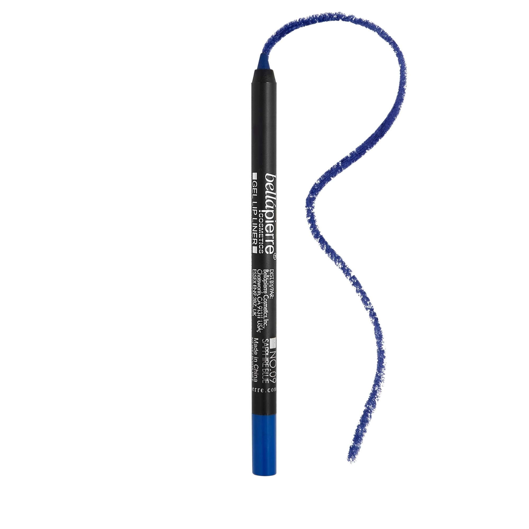 Creion contur ochi gel waterproof BellaPierre - Sapphire Blue (albastru) 1.8 g