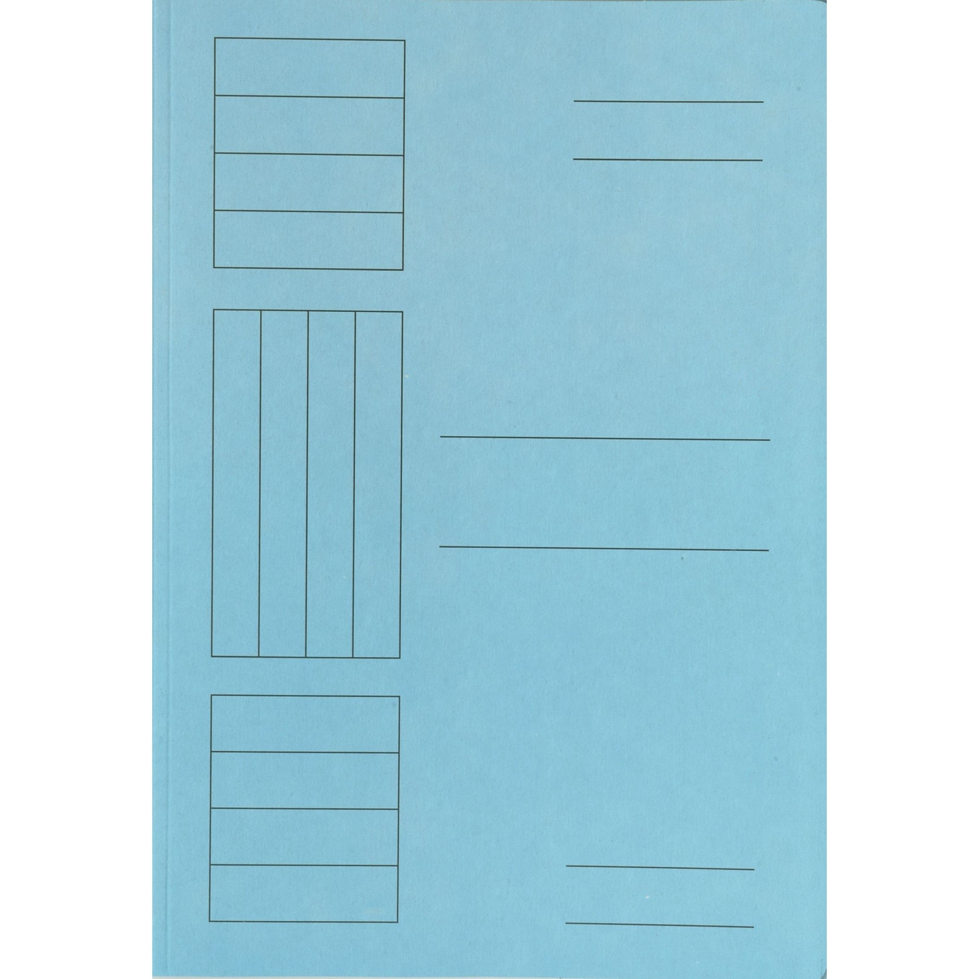 Dosar simplu carton color, albastru