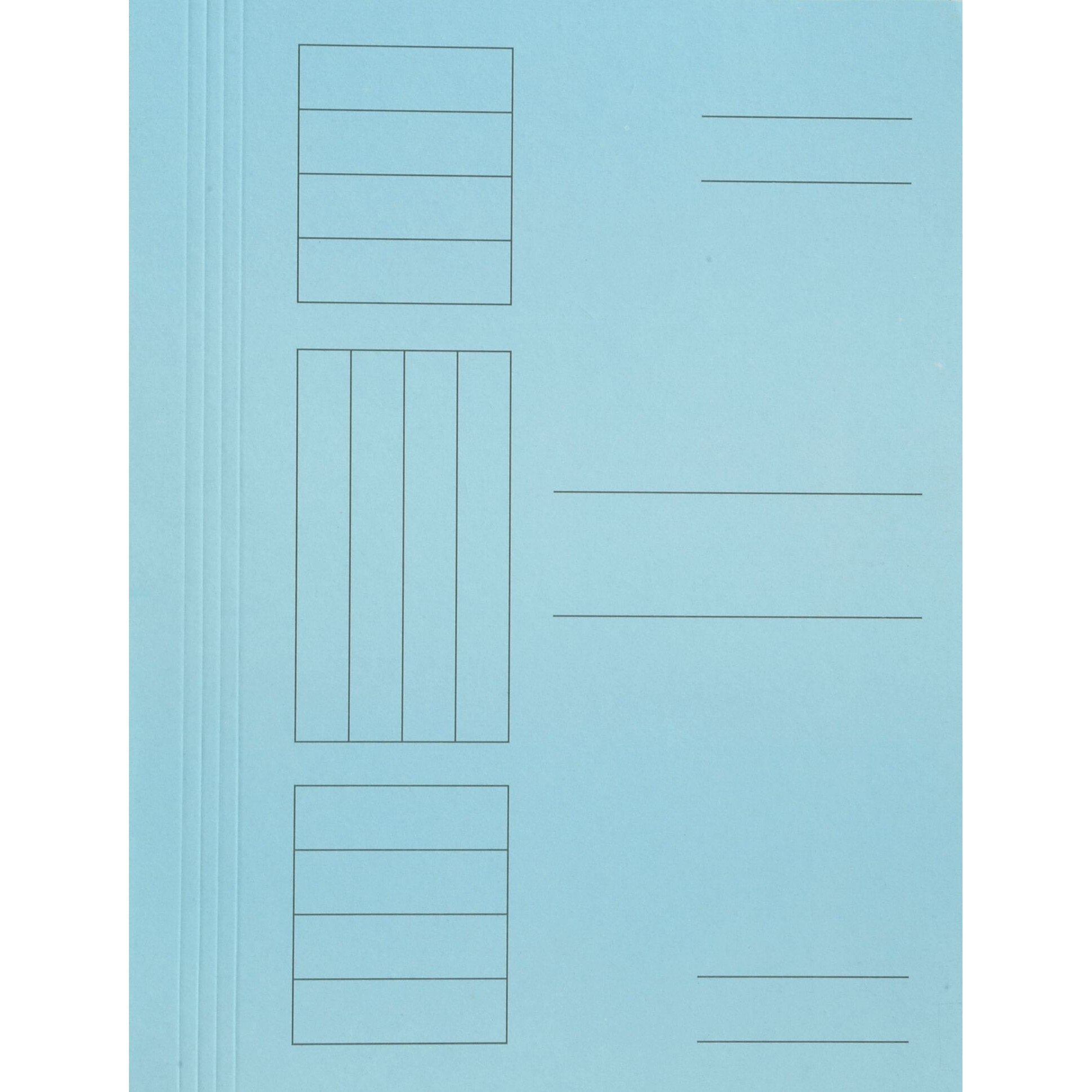 Dosar plic carton color, albastru