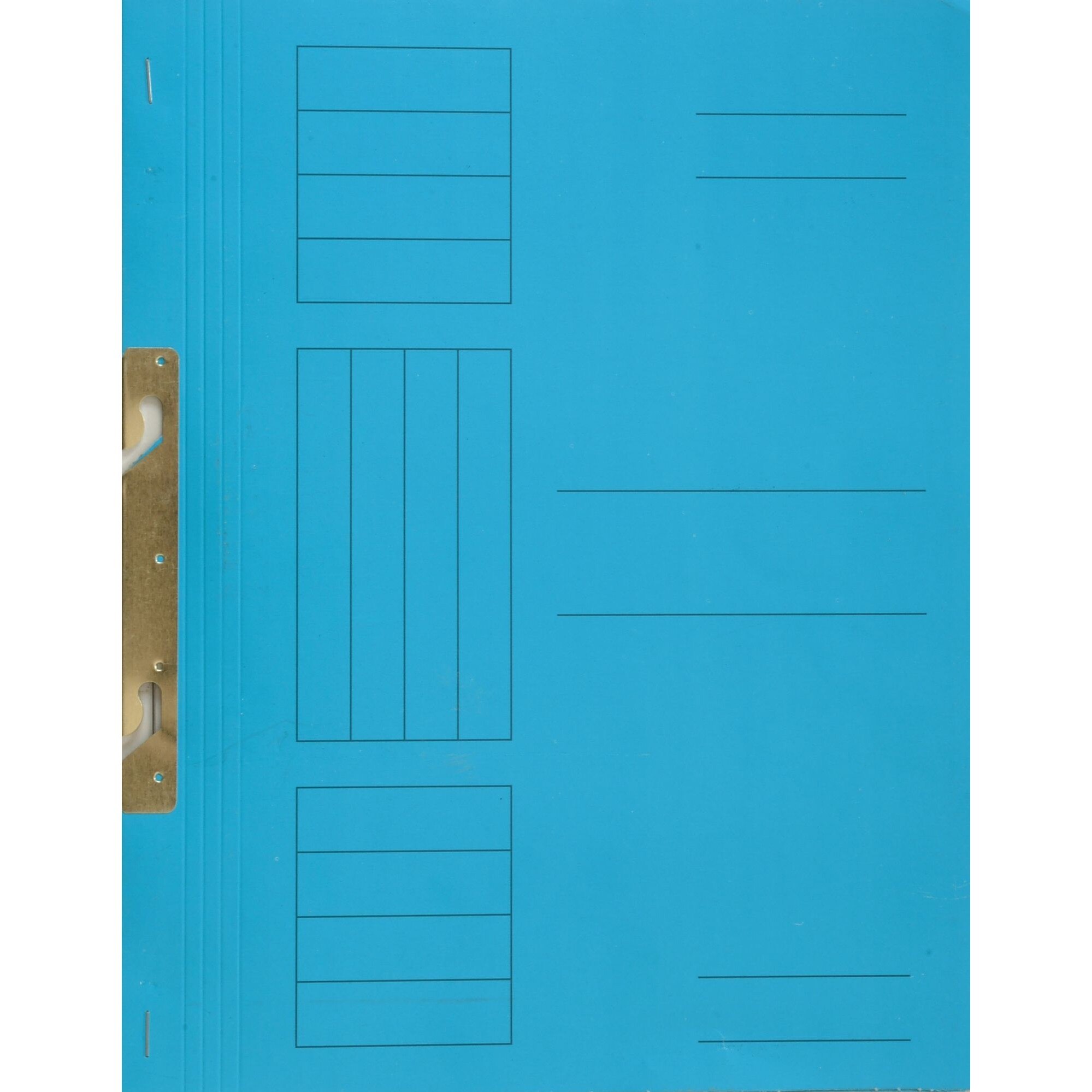 Dosar incopciat 1/1cu gheara, carton color, albastru