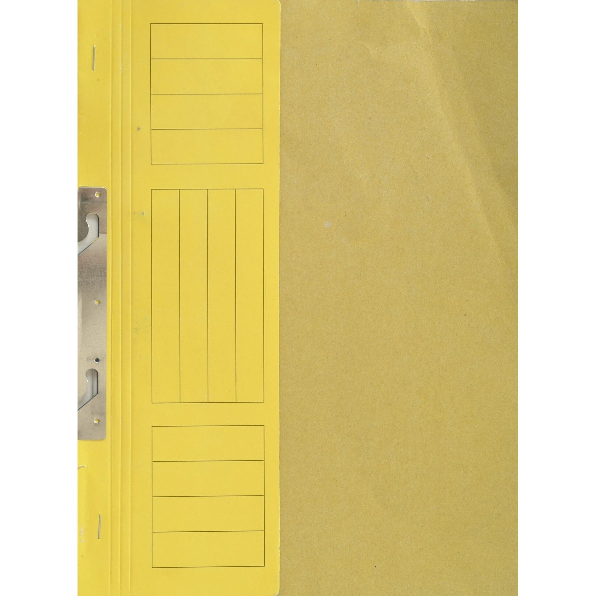 Dosar incopciat 1/2 cu gheara, carton color, galben