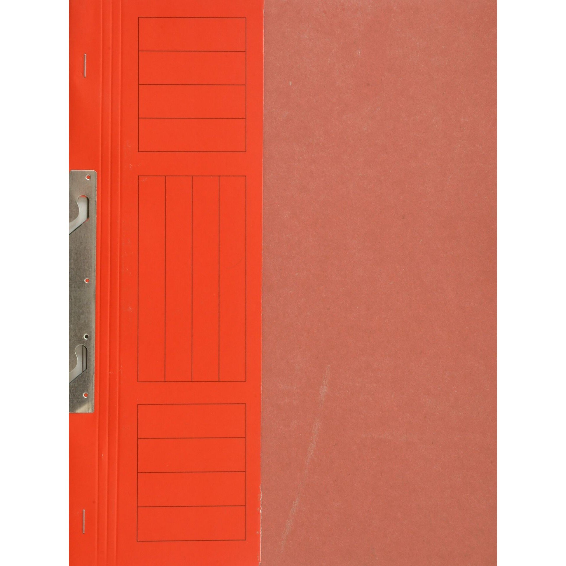 Dosar incopciat 1/2 cu gheara, carton color, rosu