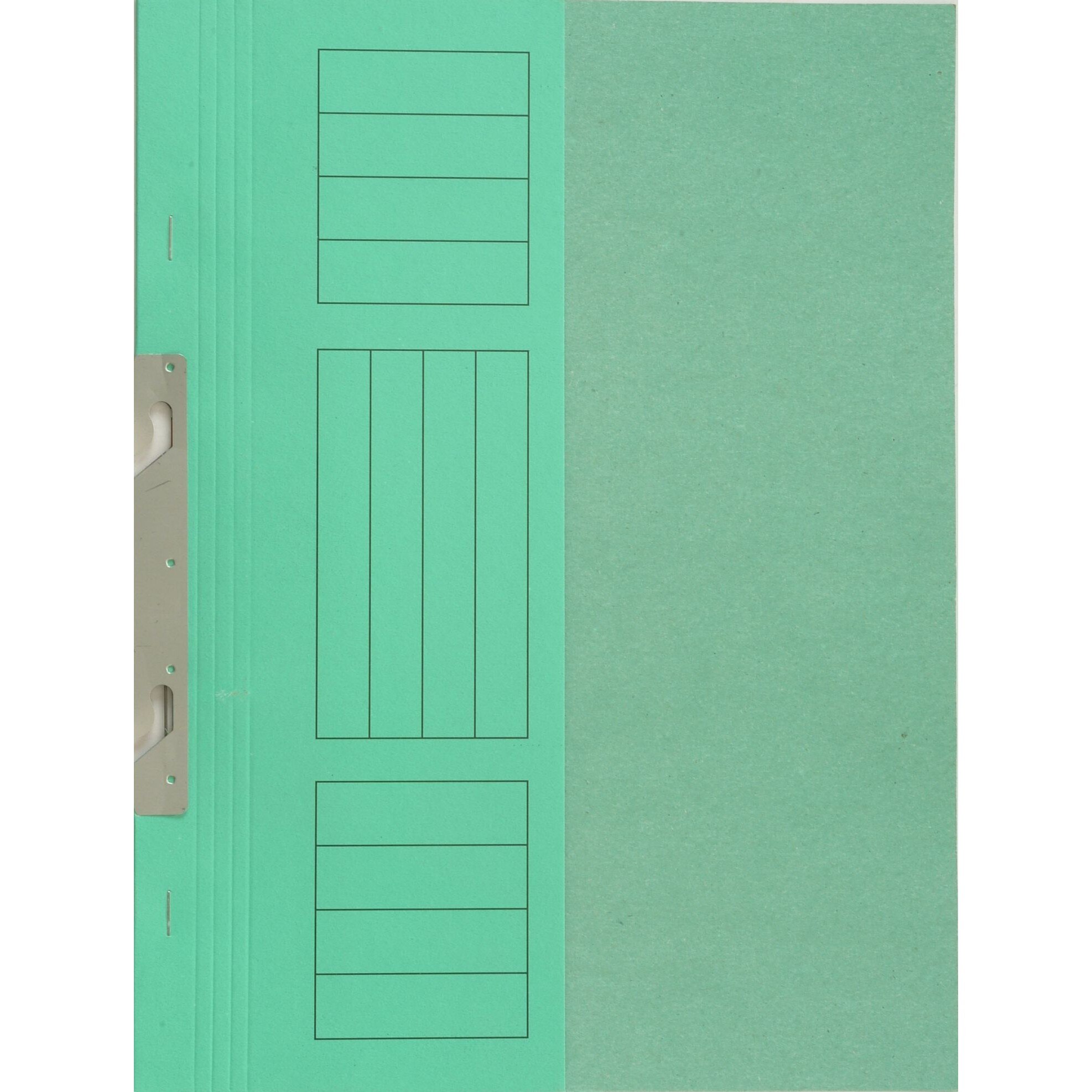 Dosar incopciat 1/2 cu gheara, carton color, verde