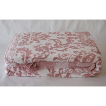 Patura moale, bumbac si bambus , roz, 150x200 cm, 1 pers, LEONA, Ozdilek Patura moale, bumbac si bambus , roz, 150x200 cm, 1 pers, LEONA, Ozdilek