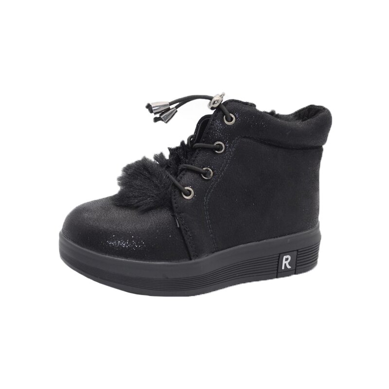 Ghete imblanite pentru fete Bessky ML70119-2, Negru