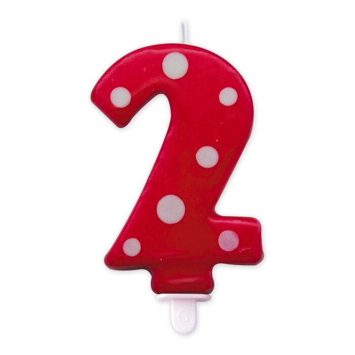 Lumanare Pois Rosie Nr. 2 Big Party