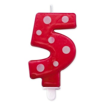 Lumanare Pois Rosie Nr. 5 Big Party Lumanare Pois Rosie Nr. 5 Big Party