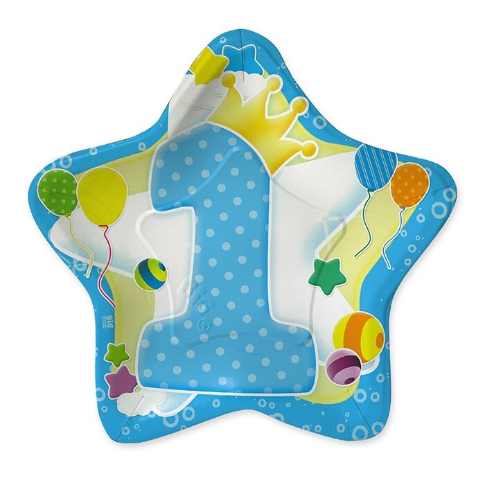 Set 10 farfurii 24 cm forma de stea Big Party