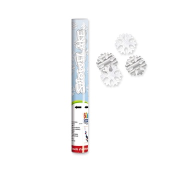 Tun Confetti 30 cm Fulgi de Zapada Metalic & Holografic Big Party Tun Confetti 30 cm Fulgi de Zapada Metalic & Holografic Big Party