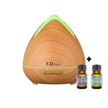 Difuzor aromaterapie KD Home™ SU-E01, lumina ambientala, ultrasunete, rezervor 400ml Difuzor aromaterapie KD Home™ SU-E01, lumina ambientala, ultrasunete, rezervor 400ml
