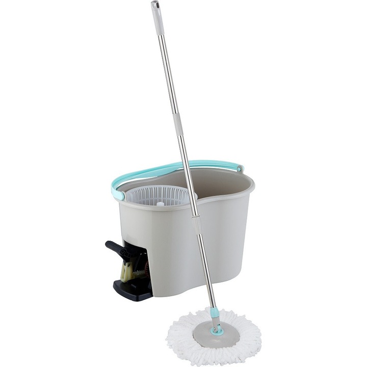 Galeata cu mop rotativ si pedala, 2 rezerve GR418