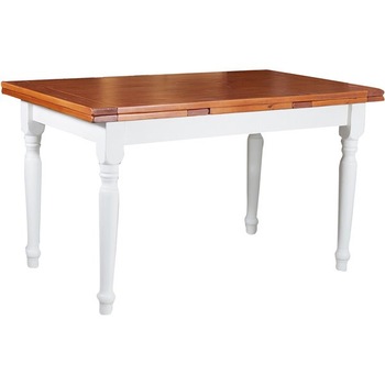 Masa extensibila - alb+nuc 140(230) , Mobila lemn masiv , TUSCAN FURNITURE, Lemn masiv, 140(230) x 80 x80 cm Masa extensibila - alb+nuc 140(230) , Mobila lemn masiv , TUSCAN FURNITURE, Lemn masiv, 140(230) x 80 x80 cm
