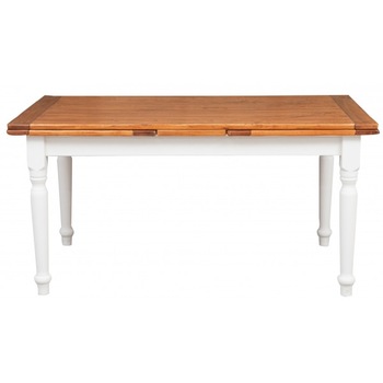 Masa extensibila - alb+nuc 160(270) , Mobila lemn masiv , TUSCAN FURNITURE, Lemn masiv, 160(270) x 90 x80 cm Masa extensibila - alb+nuc 160(270) , Mobila lemn masiv , TUSCAN FURNITURE, Lemn masiv, 160(270) x 90 x80 cm
