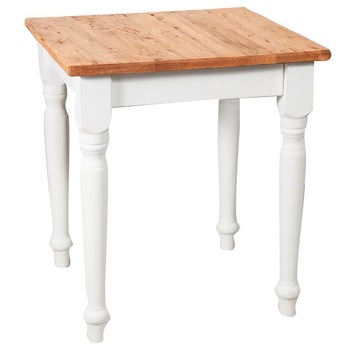 Masa fixa - alb+natur, Mobila lemn masiv, Tuscan Furniture, Lemn Masiv, 70 x 70 x 78 cm Masa fixa - alb+natur, Mobila lemn masiv, Tuscan Furniture, Lemn Masiv, 70 x 70 x 78 cm