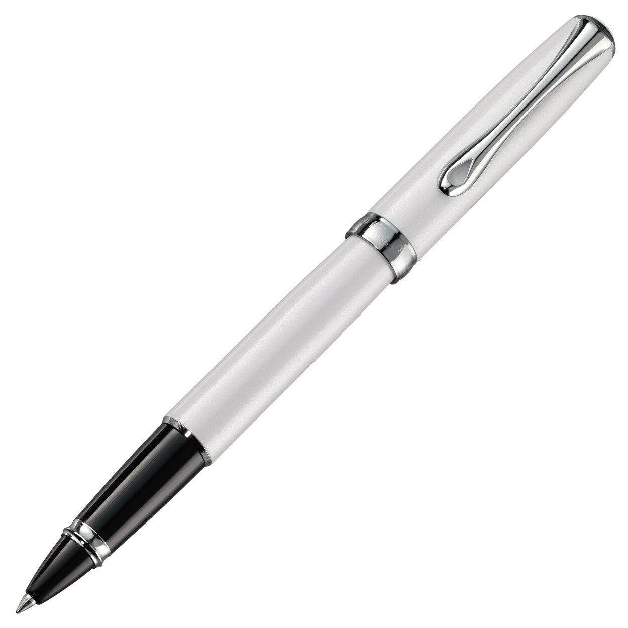 Roller Herlitz White Pearl, corp metalic lacuit alb/negru, accesorii cromate