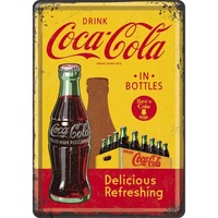 placa metalica decor 10x14 cm quotcoca-cola in bottles yellowquot imagen 5_1_
0