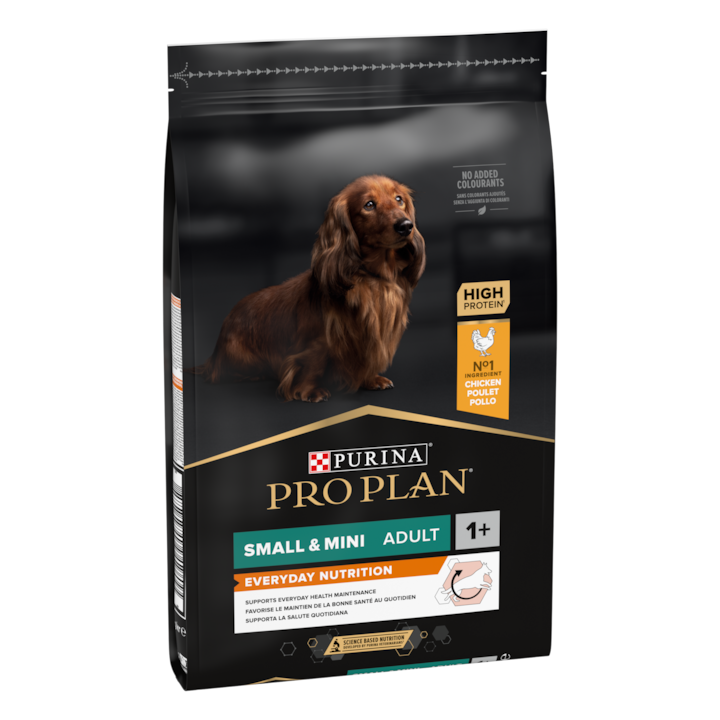 Суха храна за кучета Pro Plan, Small & Mini Adult, Пилешко с ориз, 7 кг
