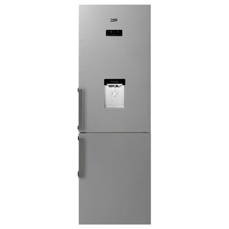 Combina frigorifica Beko RCNA365E20DZX, 306 l, Clasa A+, NeoFrost, H 185 cm, Display electronic, Iluminare LED, Dozator apa, Inox