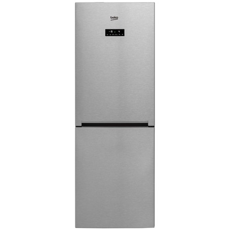 Combina frigorifica Beko RCNA340E20X, 302 l, Clasa A+, NeoFrost, H 175 cm, Display electronic, Iluminare LED, Inox