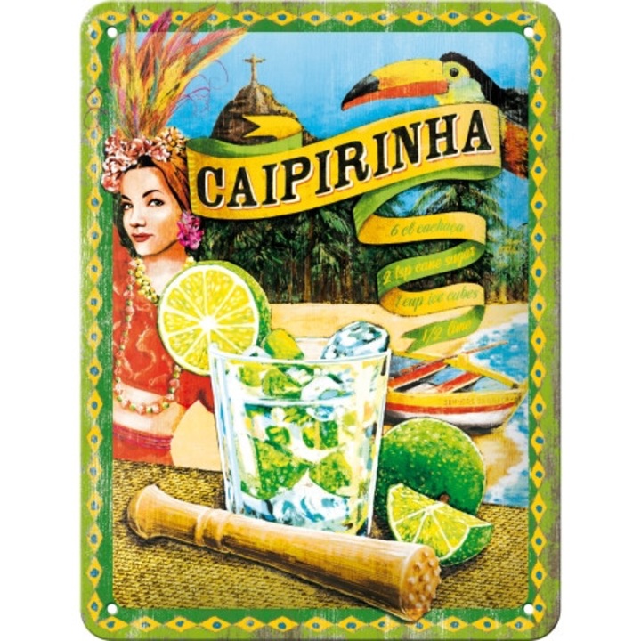 Caipirinha fémtábla