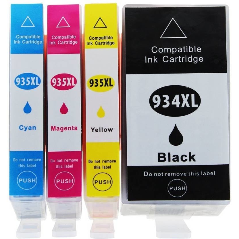 Set cartuse compatibile HP934XL HP935XL Black Cyan Magenta Yellow compatibile 4 buc