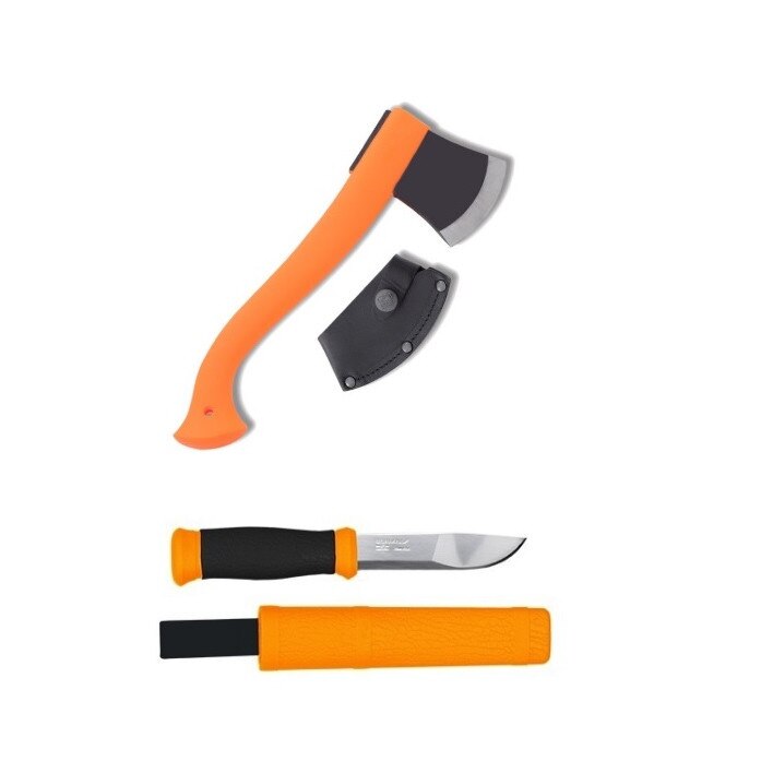 Set topor si cutit 2000 portocaliu Mora CBS23