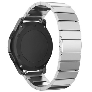 Curea metalica pentru Samsung Gear S3 si telescoape Quick Release incluse in pachet, Edman 1Z, latime prindere 22mm, Argintiu Curea metalica pentru Samsung Gear S3 si telescoape Quick Release incluse in pachet, Edman 1Z, latime prindere 22mm, Argintiu