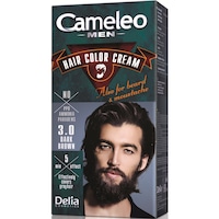 Vopsea pentru par, barba, mustata Cameleo Men saten inchis 3.0, Delia Cosmetics, 30 ml