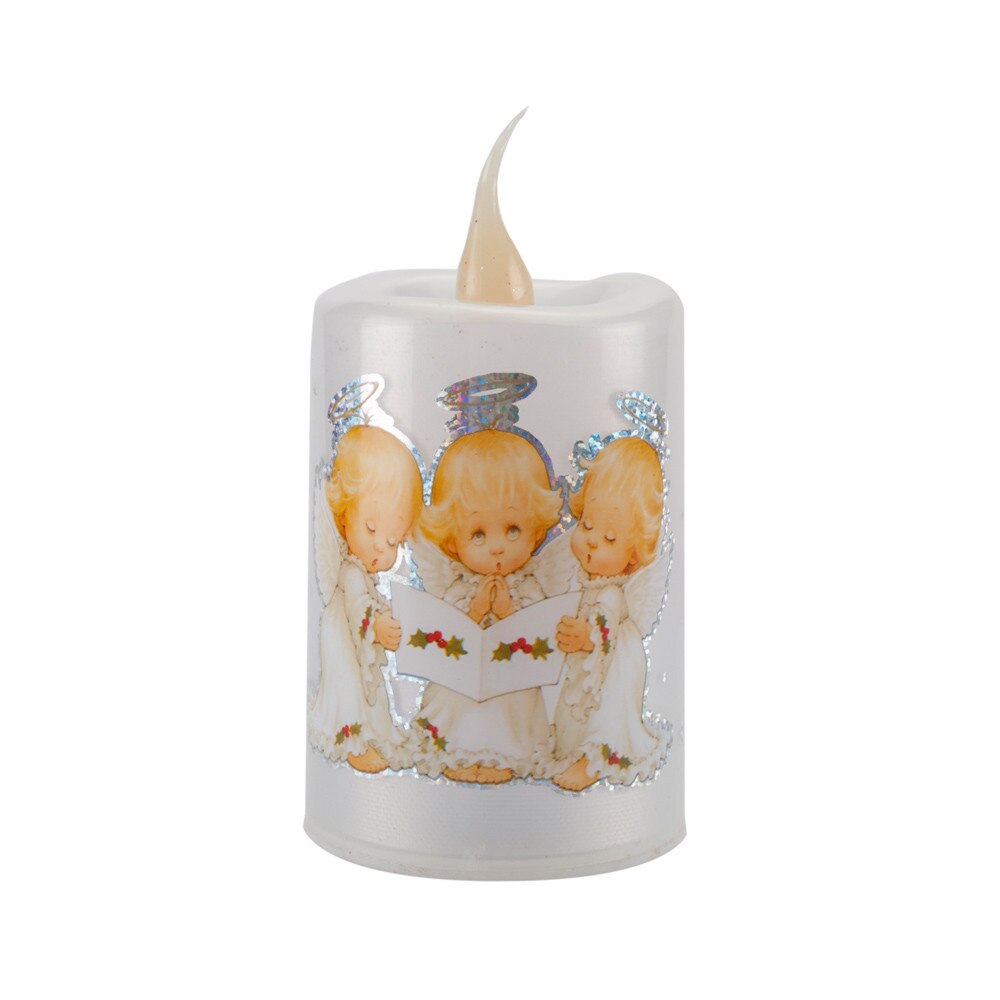 Candela decorativa cu led Holly, model Ingerasi