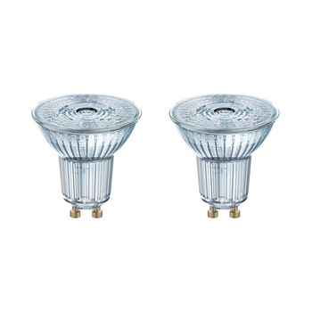 Set 2 becuri LED Osram Par16 50, GU10, 4.3W (50W), 350 lm, lumina rece Set 2 becuri LED Osram Par16 50, GU10, 4.3W (50W), 350 lm, lumina rece