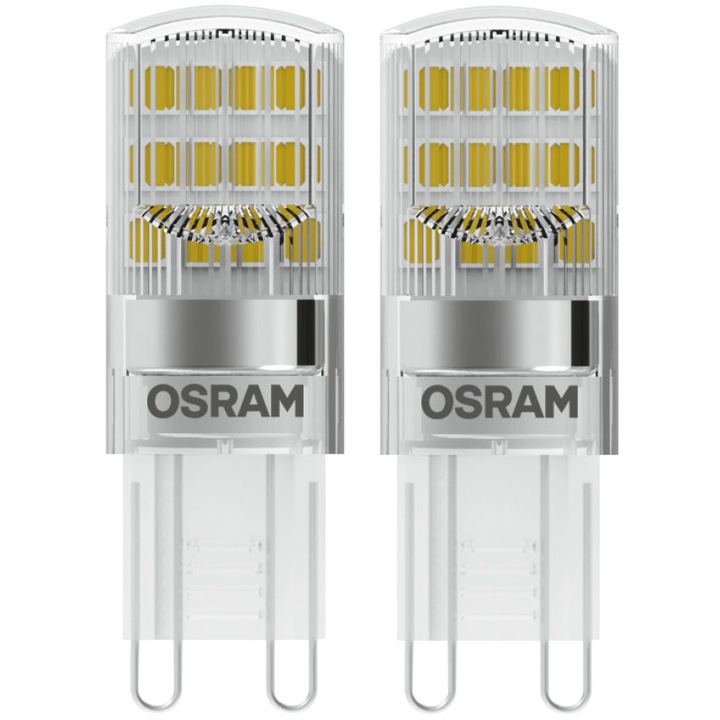 Osram, Star Pin CL20 LED izzó, 2 db, G9, 1,9 W (20W), 200 lm, meleg fény (2700K)