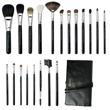 Set 20 pensule machiaj + husa Brush Roll Set 20 pensule machiaj + husa Brush Roll