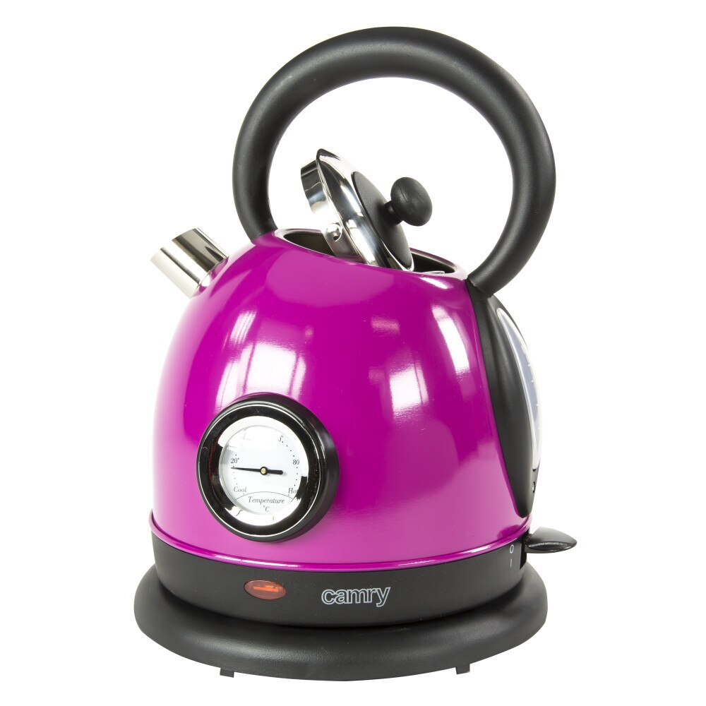 Fierbator Ceainic Camry din Otel Inoxidabil, Capacitate 1.8L, Putere 2200W, Culoare Violet