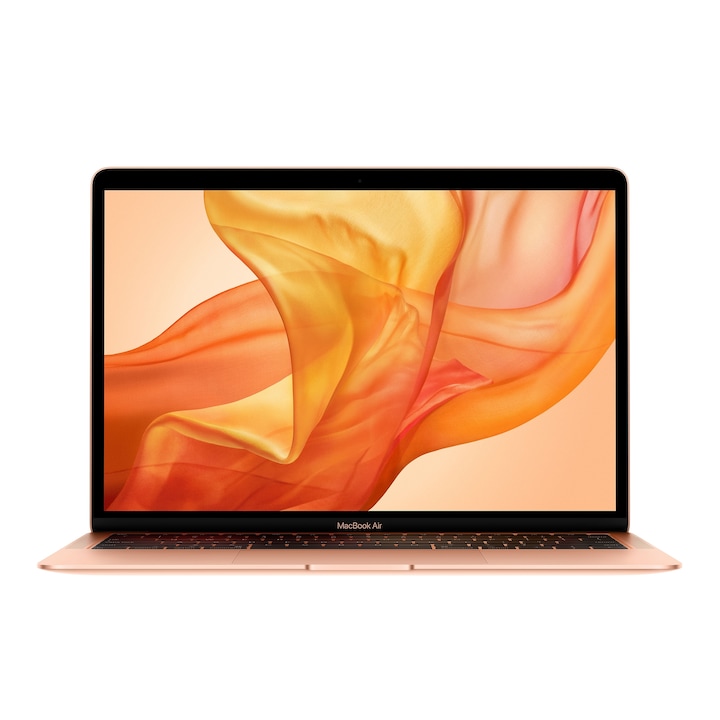 Apple MacBook Air 13" Retina laptop, Intel® Dual i5 1.6GHz, 8GB, 128GB, Intel UHD Graphics 617, Magyar billentyűzet, macOS, Gold - 2019