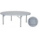 Masa plianta rotunda evenimente, catering 180x74cm cu blat complet