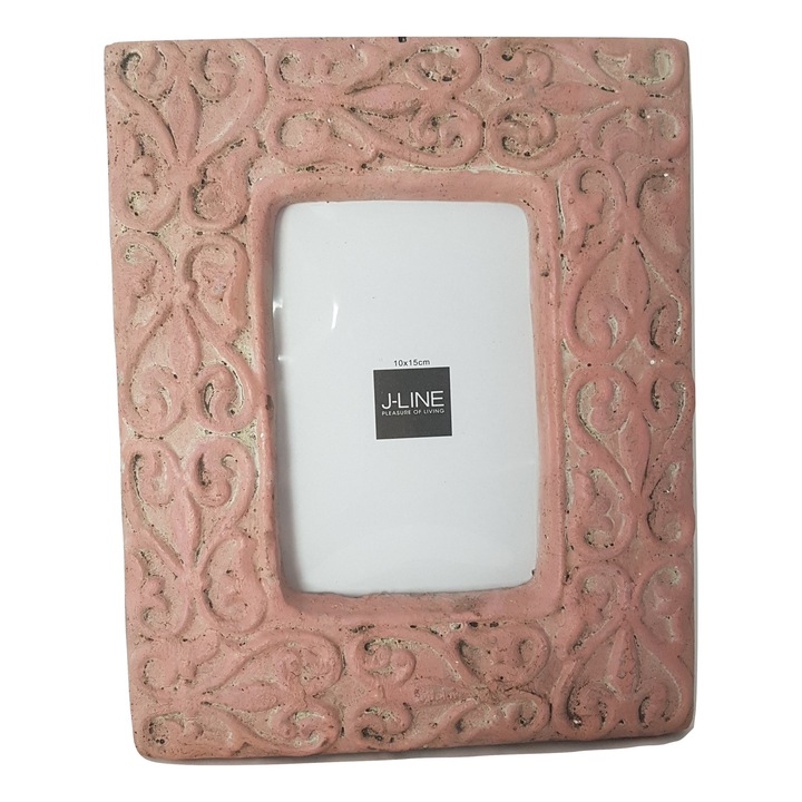 Rama foto Cem pink, Decolarox, ceramica, roz, 26 cm