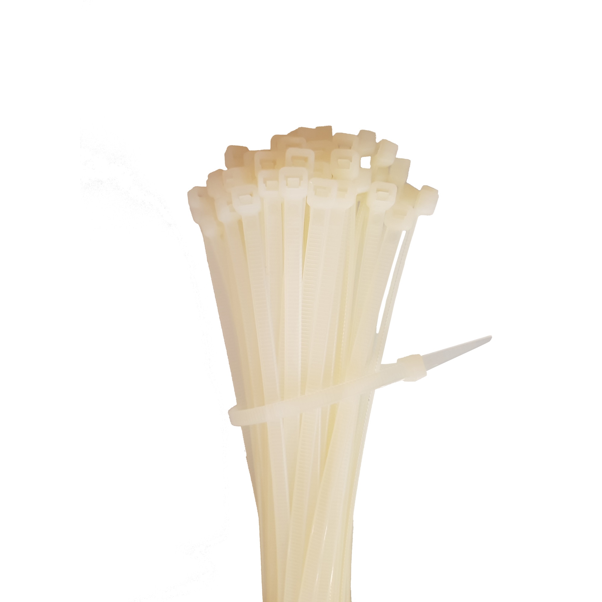 Coliere plastic albe 100Buc MGC ( soricei, cleme ) 7.2x550mm