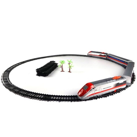 Set De Joaca Tren De Oras Cu 4 Vagoane Sina Sunet Si Lumini 3