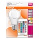 Bec LED RGB Osram A60, cu telecomanda, E27, 9W (60W), 806 lm