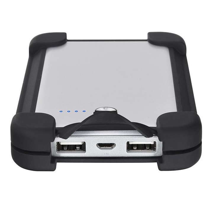 Baterie externa Thermaltake LUXA2 P1 7000 mAh, 2x USB, 2.1A, argintiu