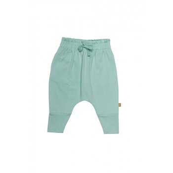 Pantaloni din bumbac organic, culoarea turcoaz, Turcoaz Pantaloni din bumbac organic, culoarea turcoaz, Turcoaz