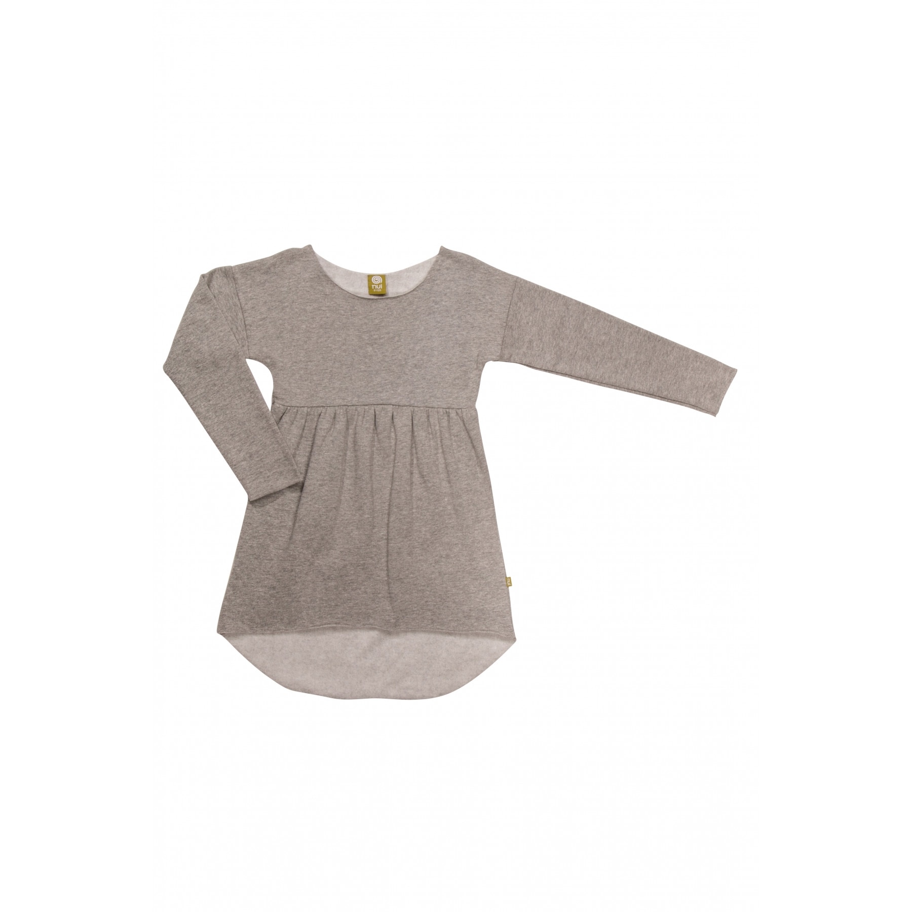 Rochie Marthe din bumbac organic, culoarea argintie