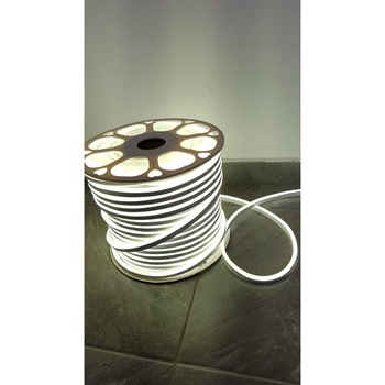 Instalatie Rola Neon Flex Furtun Luminos LED 100 m ALB RECE / neon flexibil / instalatie de craciun luminoasa Instalatie Rola Neon Flex Furtun Luminos LED 100 m ALB RECE / neon flexibil / instalatie de craciun luminoasa