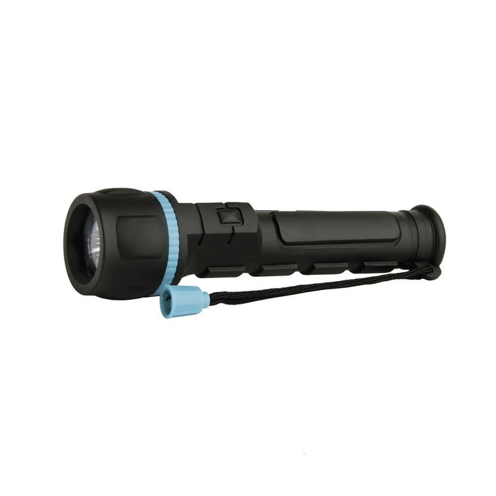 Фенер Emos 3101, 3 LED, гумен, черен