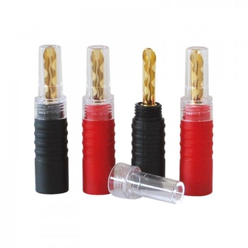 Conector Banana Dynavox Hollow, set de 4 bucati Conector Banana Dynavox Hollow, set de 4 bucati