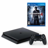 Consola PlayStation 4 Slim 500GB Black + Joc UNCHARTED 4: A THIEF