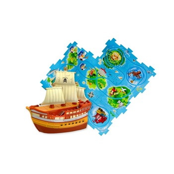 Set de construit circuit cu corabie pirati - Puzzle Pilot Set de construit circuit cu corabie pirati - Puzzle Pilot