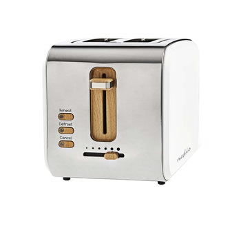 Prajitor de paine Nedis, inox, Defrost, Extra Wide, Reheat, 6 trepte de putere Prajitor de paine Nedis, inox, Defrost, Extra Wide, Reheat, 6 trepte de putere