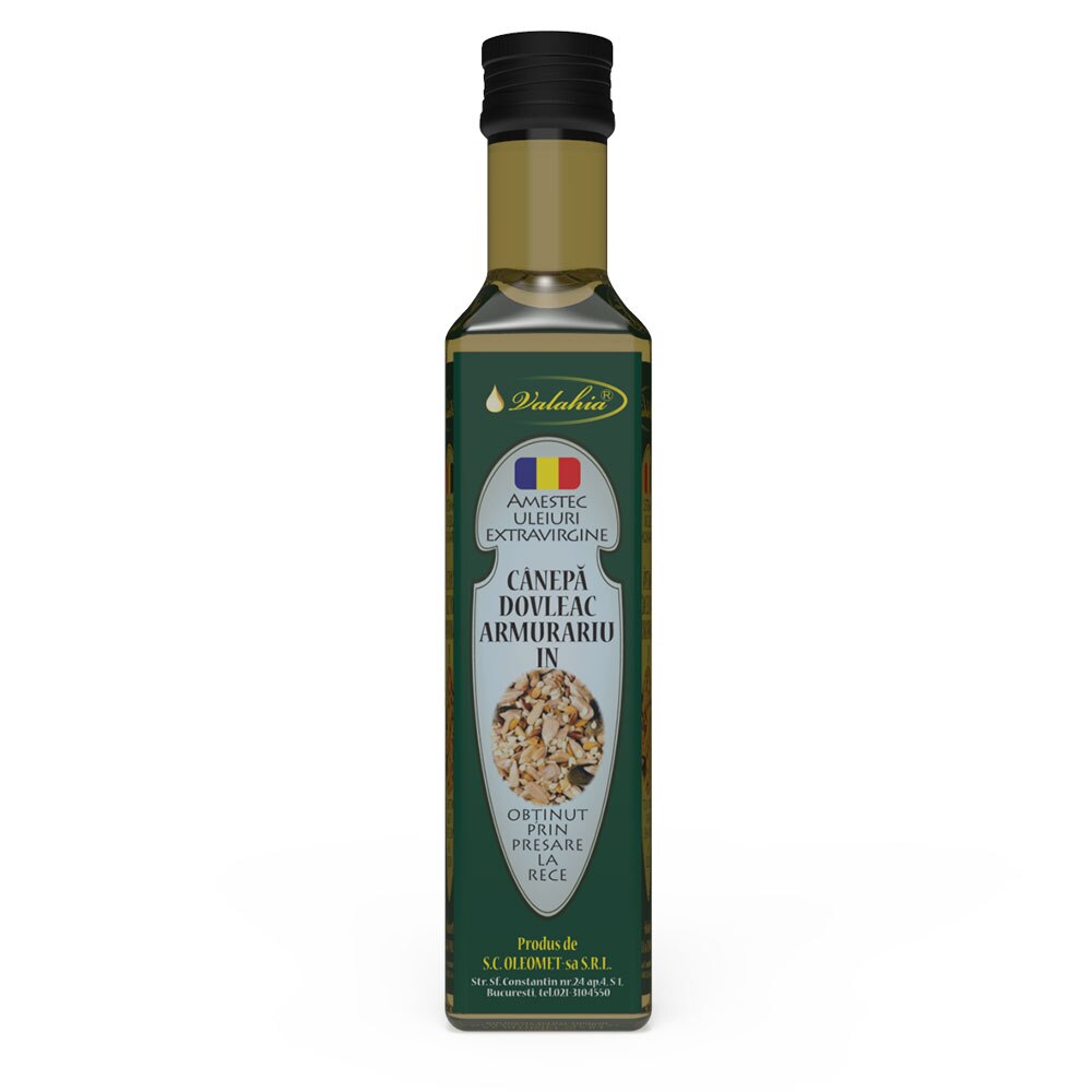 Amestec uleiuri presate la rece in, canepa, armurariu, dovleac, 250 ml